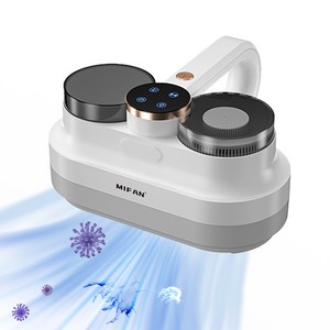 MIFAN 무선 uv 살균 침대 이불 침구 청소기, 화이트