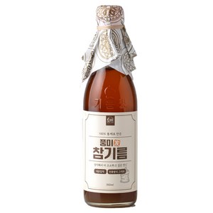 저온압착 풍미가 저온압착 참기름 통참깨100%, 350ml, 1개