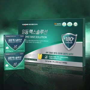 일동 맥스 솔루션 500mg x 30캡슐 6박스(3개월분) 비타민E 송침유, 6박스, 30정