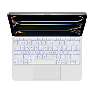 아이패드 매직키보드 프로11 12.9 에어4/5 10세대 백라이트 한글 키보드 케이스, 화이트, Pro 3/4/5/6 12.9인치