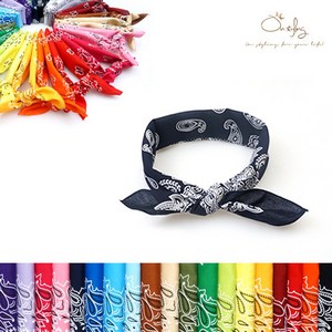 온스타일링 02 빅 반다나 헤어밴드 페이즐리 스카프 여성 여아 남자 머리띠 (국산 최다색상)