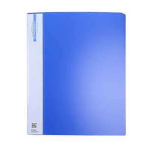 플러스샵 3공 O링 클리어화일 A4 6색상 PP 20 40 60매, 40매, 파랑