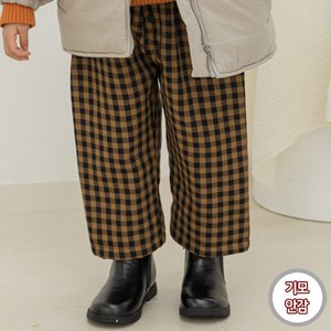 바브키즈 아동용 체크본딩 팬츠