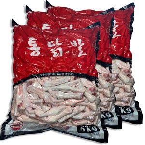 프레쉬맥스 닭발 원료 통닭발 5Kg, 3개