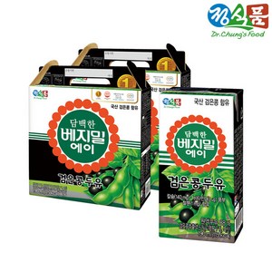 베지밀 담백한 A(에이) 검은콩 두유 190mlx32팩, 190ml, 32개