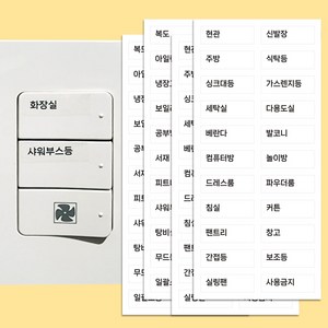 스위치 스티커 투명 라벨 시트지 2P, 스위치 투명 라벨 스티커(2P)