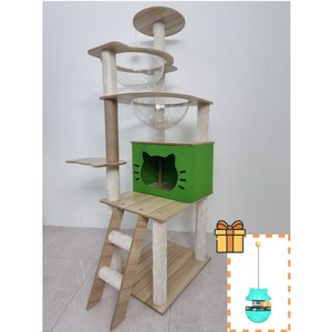 어썸에스 캣타워 7단 고양이 캣폴 숨숨 집 뚱냥이 대형 장난감, 1개