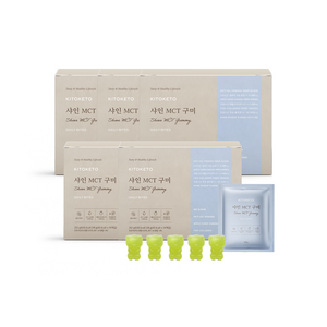 [키토케토] 샤인MCT구미 무설탕 젤리 애플사이다비니거 애사비 구미 5BOX, 5박스, 252g