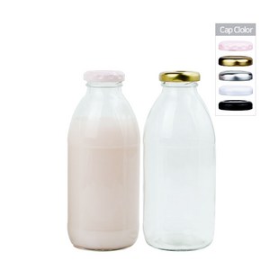 [가인글로벌] 밀크티병500ml 48개+캡, 블랙 38파이러그캡, 48개