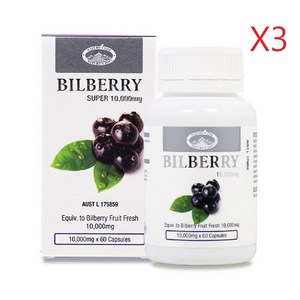 네이처스탑 빌베리 호주 네이처스탑 빌베리 10000mg 60정 x3통, 3개