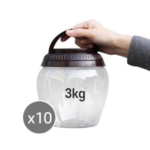 단지 플라스틱 항아리 젓갈 장아찌 담금통 3kg 10개