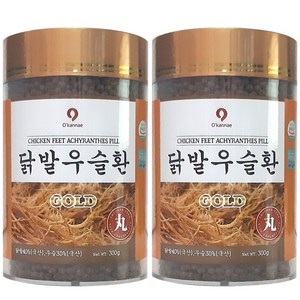 닭발우슬환 GOLD 300g 2개 (1세트) 닭발 40% 우슬 30% 오가피나무줄기 20% 참당귀뿌리 10%, 600g, 1세트