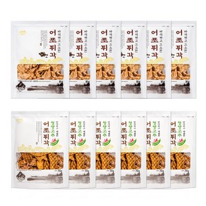 [동일식품 본사]어포튀각 90g 6봉+청양고추 어포튀각 70g 6봉, 1개, 960g