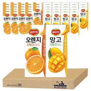 델몬트 오렌지23팩+망고23팩 세트, 1세트, 190ml