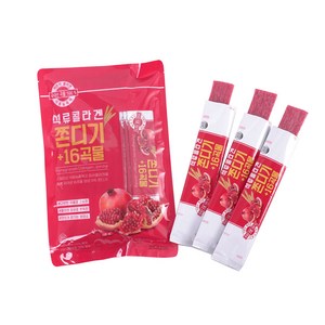 The무라 상큼한 석류와 콜라겐이 들어간 16곡물 석류쫀드기, 30개, 20g