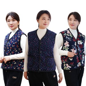 엄마옷 후끈후끈 김장조끼! 안감기모로 겨울내내 따스하게