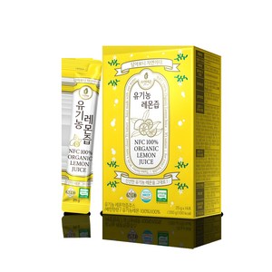 자연에온 NFC 100% 유기농 레몬즙 원액 스틱 25 g, 350g, 1개