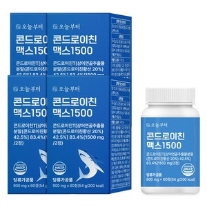 오늘부터 콘드로이친 맥스 1500 상어연골, 60정, 4개