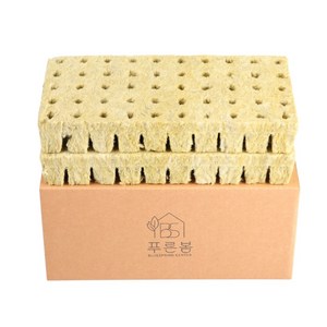 수경재배그로단 100구 lg티운 미니 씨앗 종자 발아용 스펀지 파종 2.5x2.5x4cm, 1개