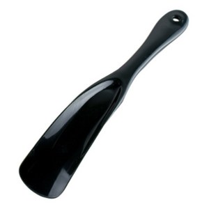 심플한 플라스틱 구두 주걱 휴대용 신발 안테나 신기 구둣주걱, 블랙(a), 1개