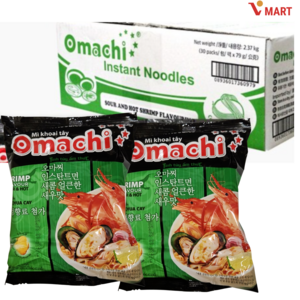 Vmat 베트남 오마치 새우맛 Omachi Tom 79g, 10개