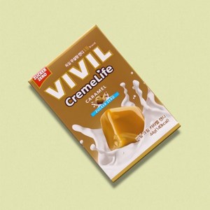 VIVIL 비빌캔디 카라멜 44g 1박스 독일 무설탕 캔디, 1개