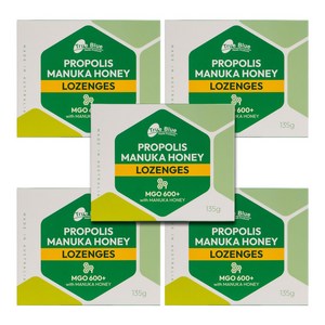 트루블루 프로폴리스 마누카허니 로젠지스 캔디, 135g, 5개