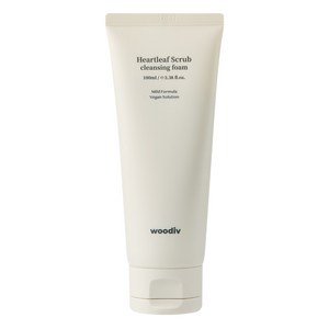 [우디브] 약산성 저자극 어성초 천연 스크럽 클렌징폼 / 쌀가루 EWG그린등급, 100ml, 1개