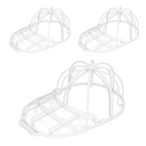 차차미 3P 모자 전용 세탁틀 세탁기 빨래망 원형유지 변형 방지, 화이트, 3개