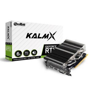 이엠텍 지포스 RTX 3050 KalmX D6 6GB 그래픽카드, 1개, 선택하세요