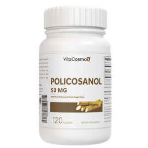 [미국빠른직구] VitaCosmoX 폴리코사놀 옥타코사놀 고함량100mg 천연 사탕수수 추출, 1개, 120정