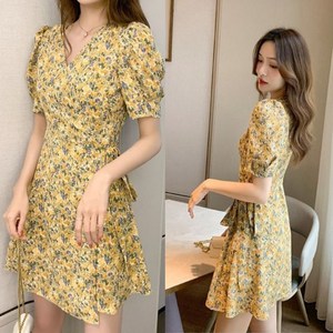 잔잔한 꽃무늬 원피스 프리이즈 홍콩선물박람회