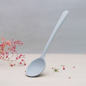 비비또 일체형 실리콘 이유식조리 스푼, 쿨그레이, 1개