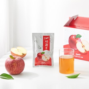 국내산 명품 사과즙 저온착즙 100%, 30개, 100ml
