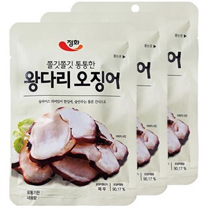 정화식품 왕다리오징어, 35g, 3개