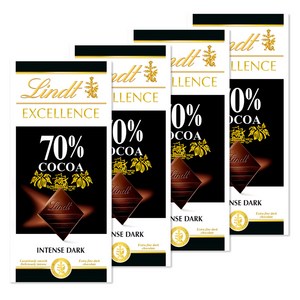 린트 초콜릿 엑설런스 다크 70% 100g X 4개