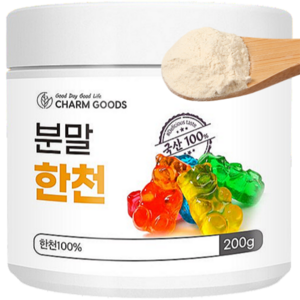 다양하게 사용이 가능한 만능식품 100%국산한천가루 분말한천 200g, 1개