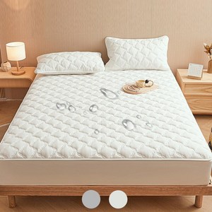 POPSONIC 슈퍼싱글 누빔 매트리스 방수커버 퀸 침대 커버 여름