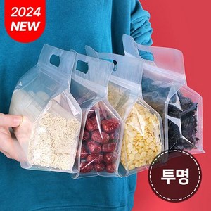토피마켓 정리수납 전문가가 추천하는 식품전용 스탠딩 손잡이 지퍼백, 30 x 23cm, 1개