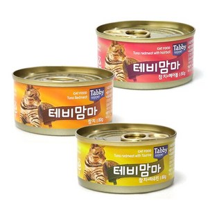 테비 맘마 고양이캔 80g x 24개, 참치