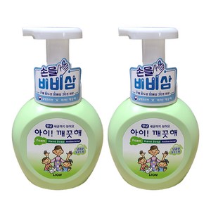 아이깨끗해 향균 폼 핸드솝 청포도향, 250ml, 2개