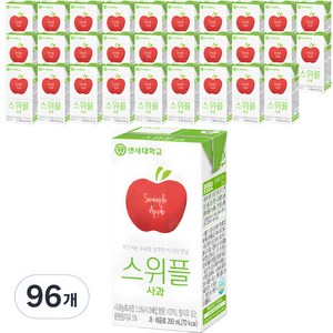 연세우유 스위플 사과음료, 200ml, 96개