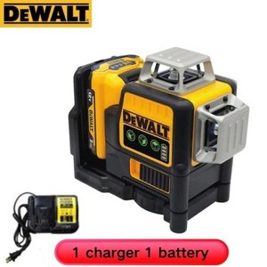 면 12 12V DW089LG 계량기 수직 2024 야외 녹색 수평 Dewalt 360 3 조명 도구 라인 레벨 레이저 배터리, 5) 1 Battery 1 Charger - EU, 1개