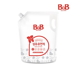 비앤비 섬유유연제 베르가못 & 그레이후르츠향 리필, 1.8L, 6개