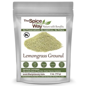 The Spice Way Lemongass Powde - (4 oz) feshly g The Spice Way 레몬그라스 파우더 - (4 oz) 신선하게 갈은 말린 허브. 요, 1개, 113g