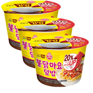 맛있는 오뚜기 컵밥 불닭마요덮밥, 277g, 3개