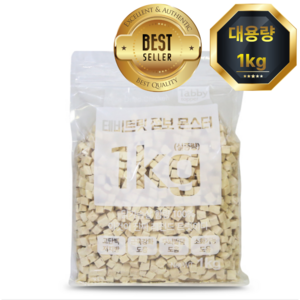 [Tabby] 100% 동결건조 테비 트릿 점보 몬스터, 2개, 1kg, 닭가슴살