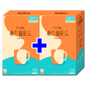 맥심 슈프림골드 커피믹스 총340T, 14g, 170개입, 2개