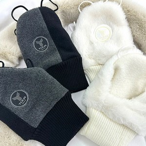 투어골프 울트라히트 여성용 골프 토시 핸드워머 겨울장갑, TGM-14/블랙그레이, 1개