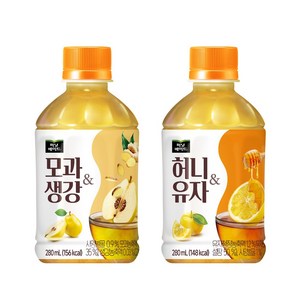 [한번에먹자] 미닛메이드 허니유자 280ml 12개 + 모과생강 280ml 12개 / 총 24개